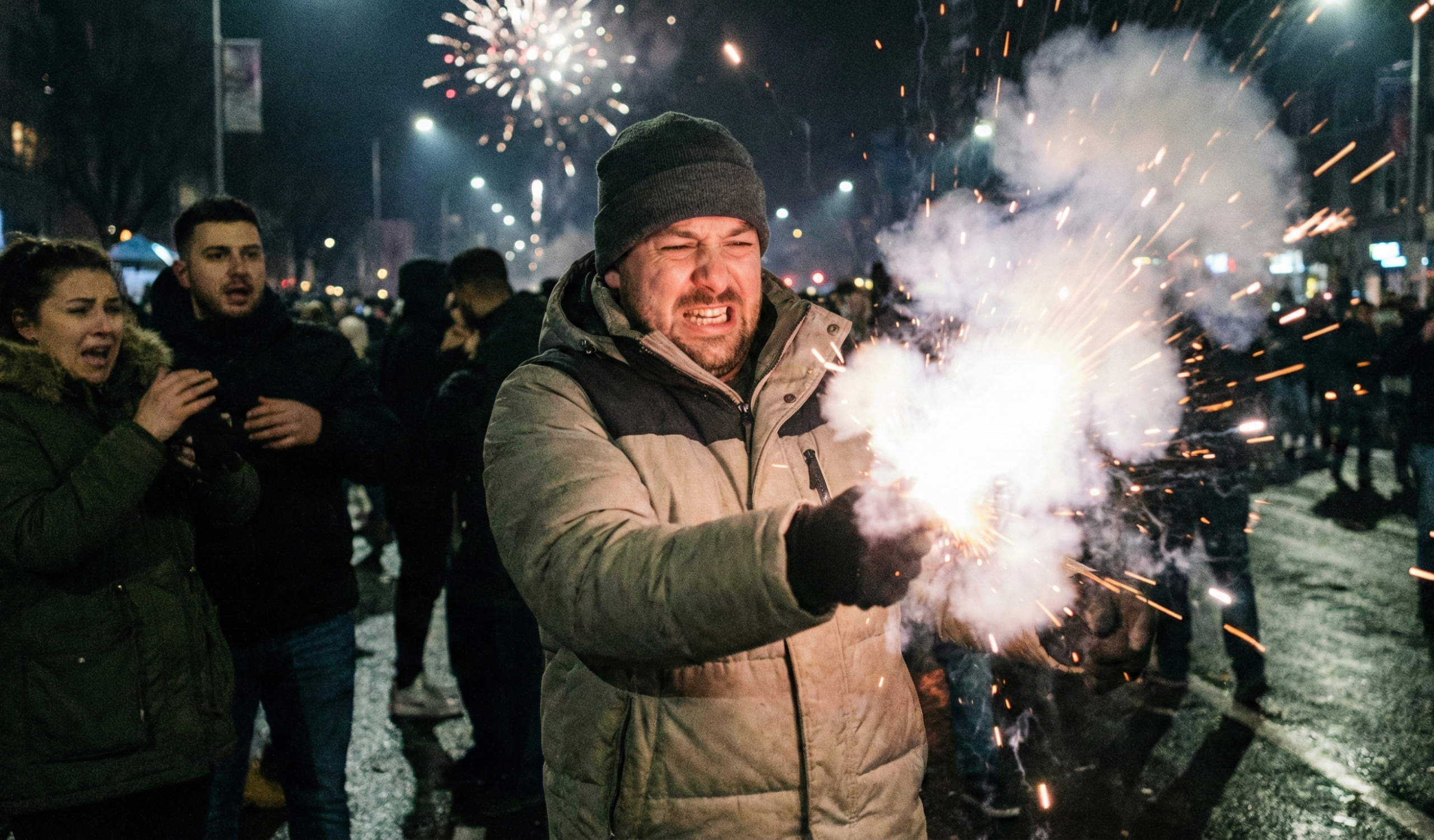 Böllerei zu Silvester